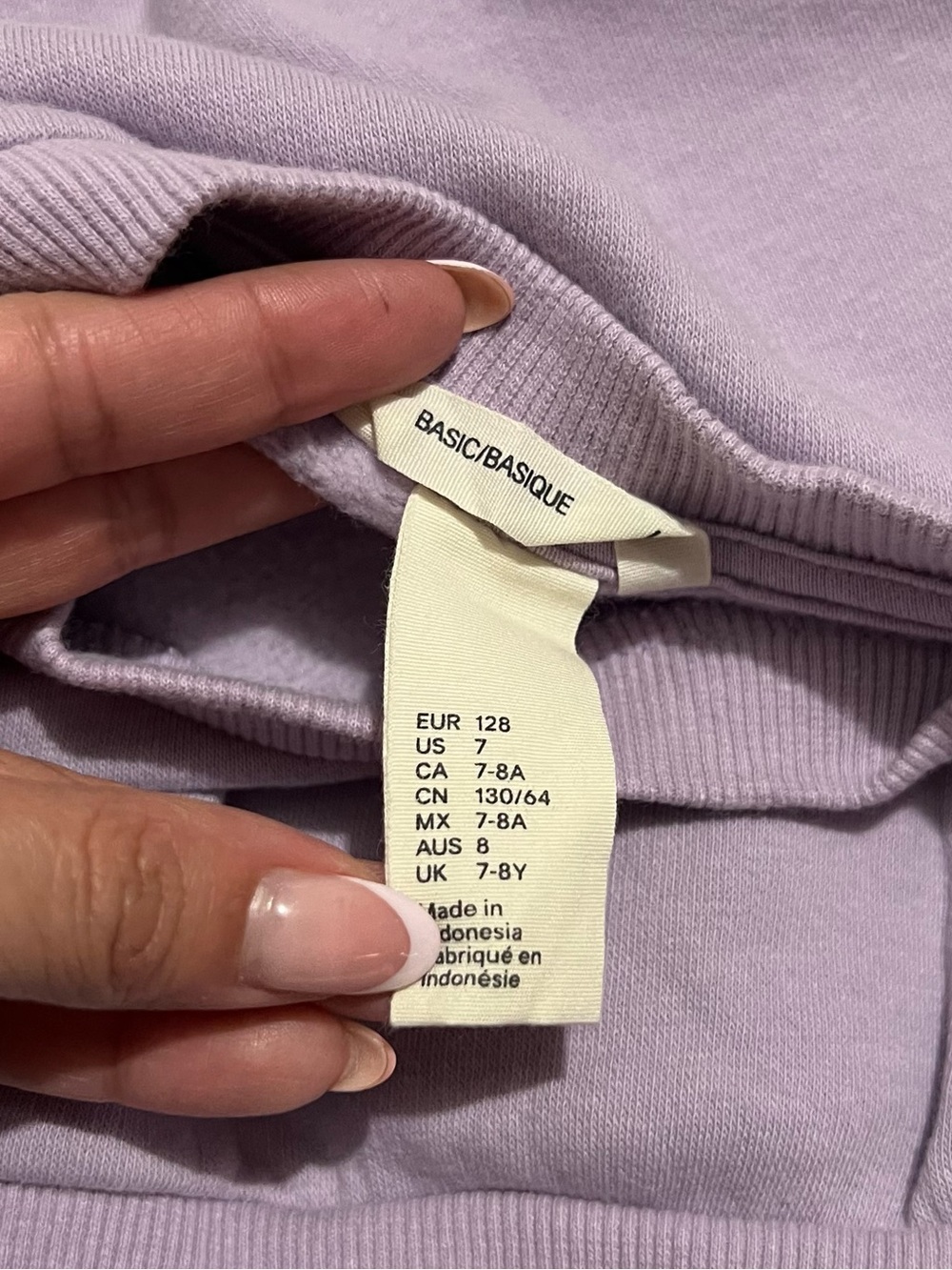 💗 H&M - Girls Lilac Ruffle-Front Sweatshirt - Picture 4 of 5